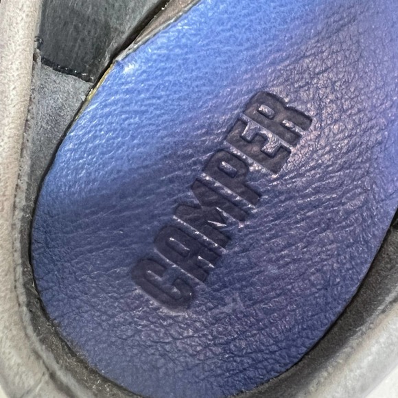 Camper  Sisea Leather Platform Loafer Slip On - Gray - Women size 40 / US 10 - Picture 11 of 11